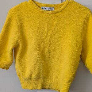 ZARA Sunshine Yellow Knit Sweater